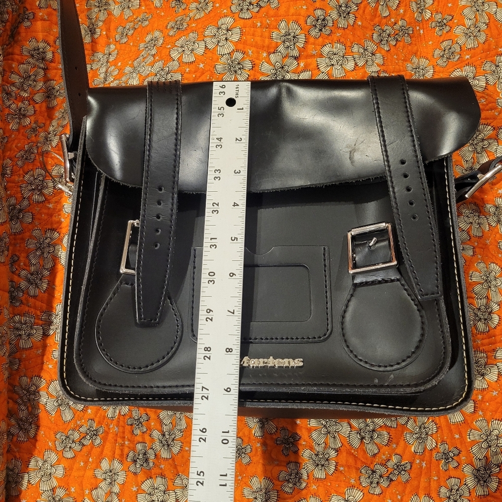 Dr. Marten's Black Satchel Bag Purse - Picture 12 of 13